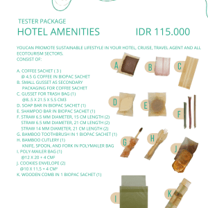 Tester package for hotel amenities